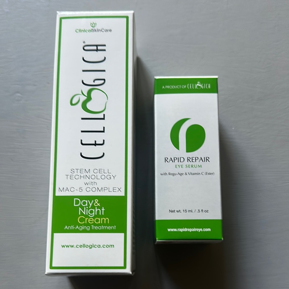 Cellogica Anti-Aging Day & Night Cream + Rapid Repair Eye Serum Set – NEW